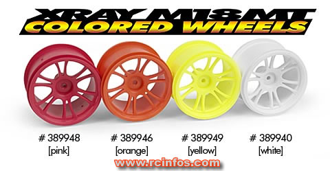 Xray M18MT colored wheels