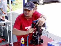 Didier Baltensperger en plein bricolage